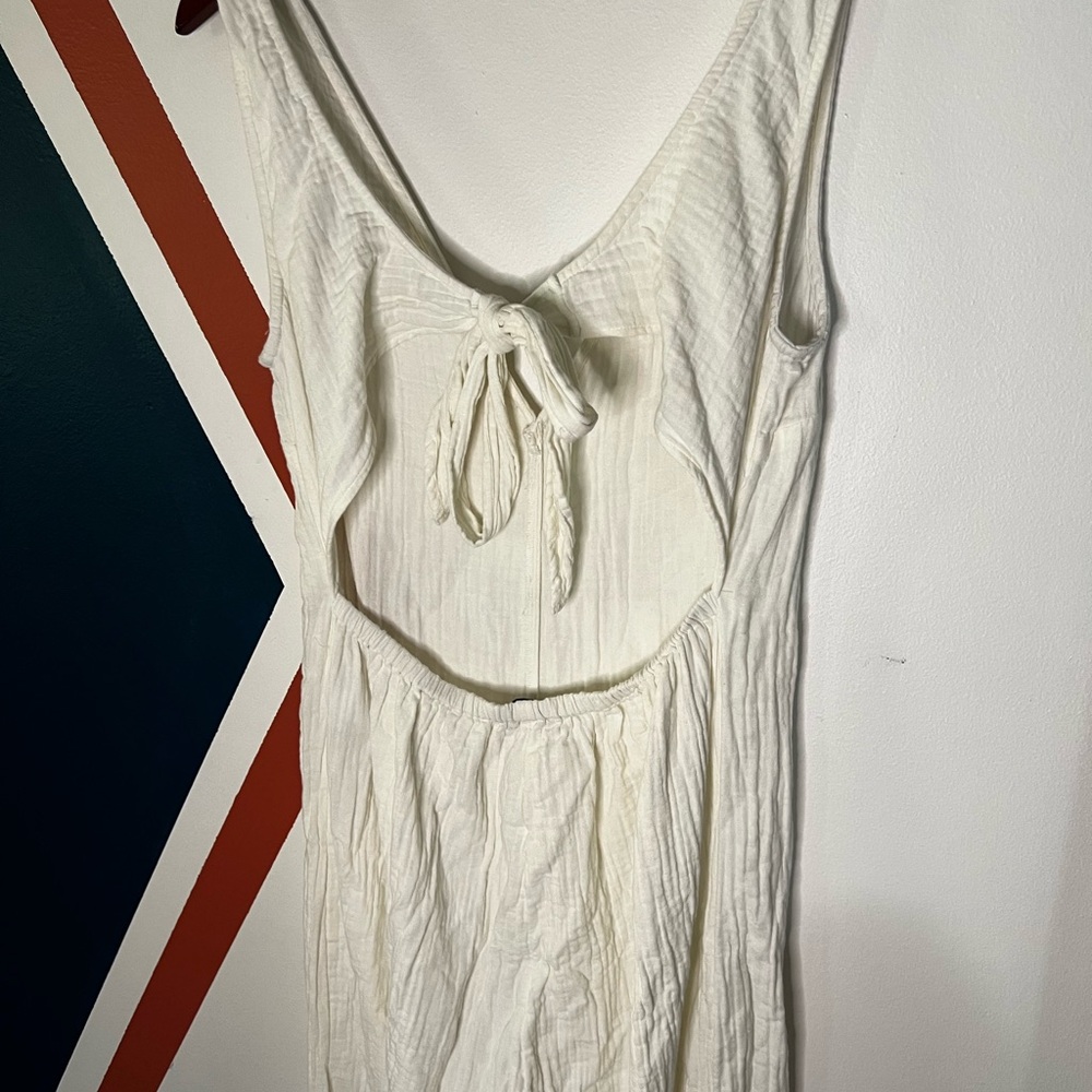 Madewell Cream Sleeveless V-Neck Jumpsuit - Picture 5 of 7